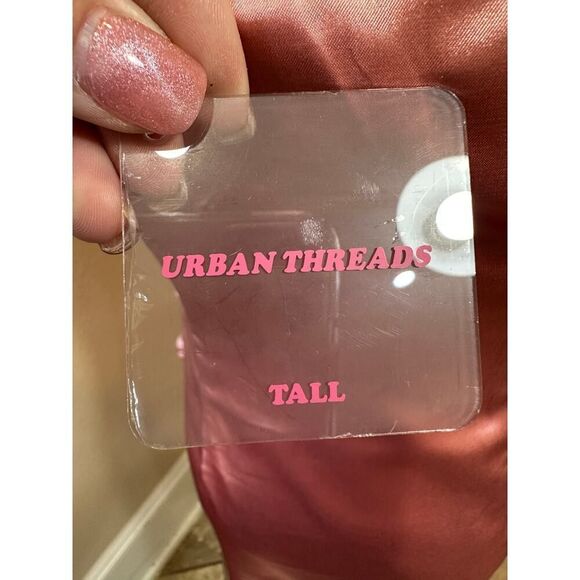 NWT Ruched Blush Satin Mini Slip Dress SZ 10 Tall Elegant Coquette Office Siren - Picture 9 of 16